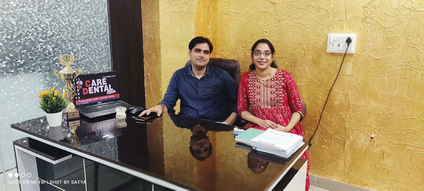 The consultation desk, Care Dental Experts, Palakollu